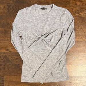 Dynamite Gray Long Sleeve Tee
